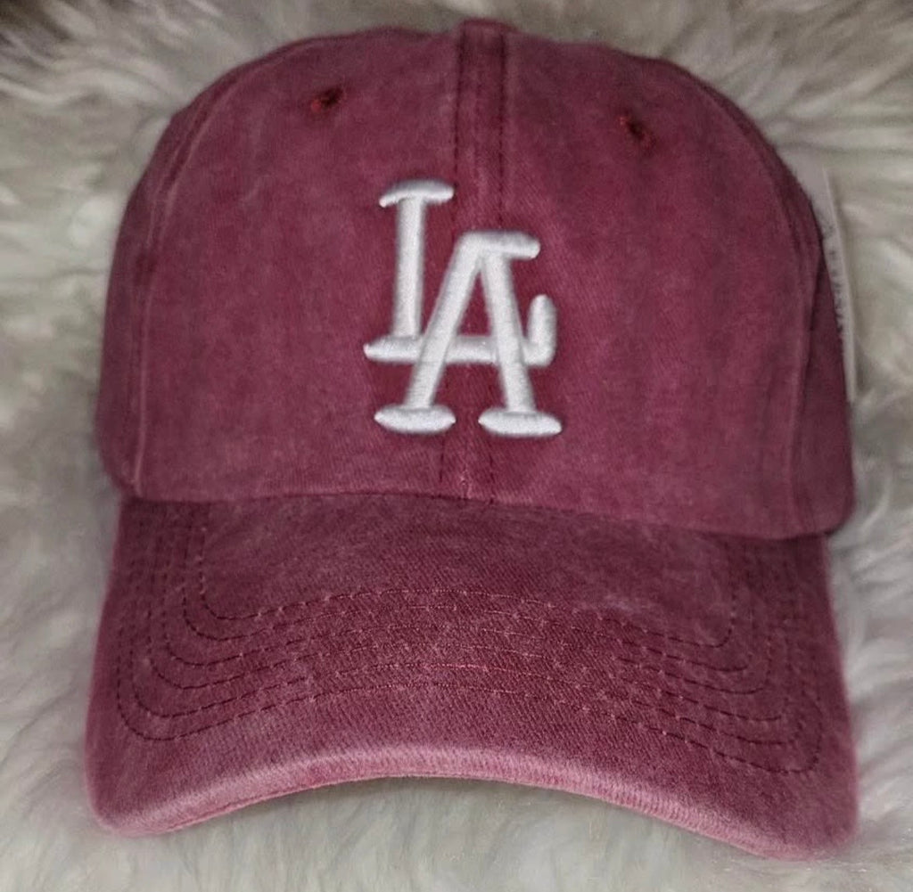 LA baseball hat (mineral wash)