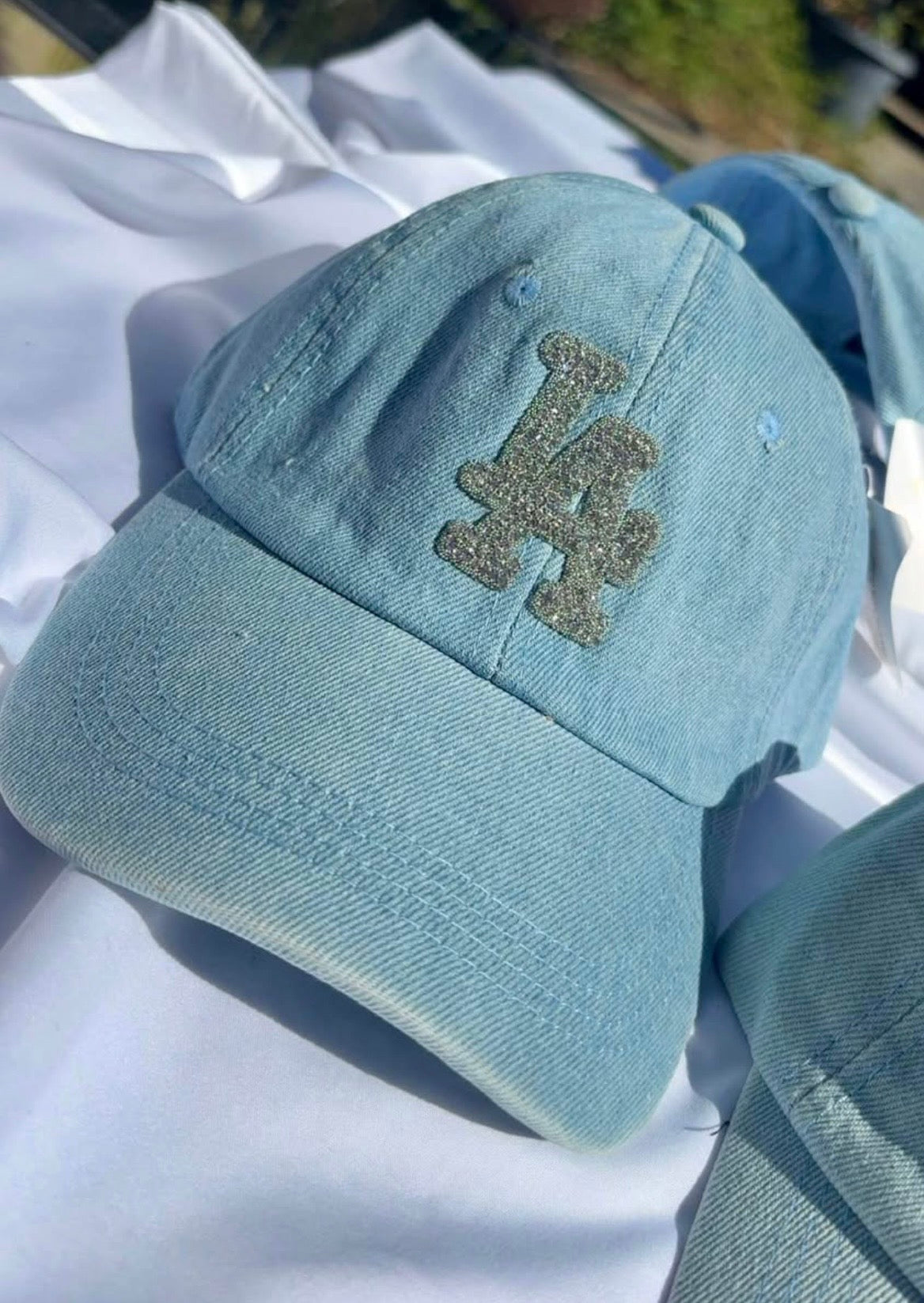 LA denim hat