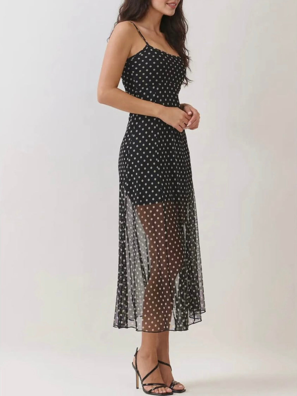 Clancy polka dot dress