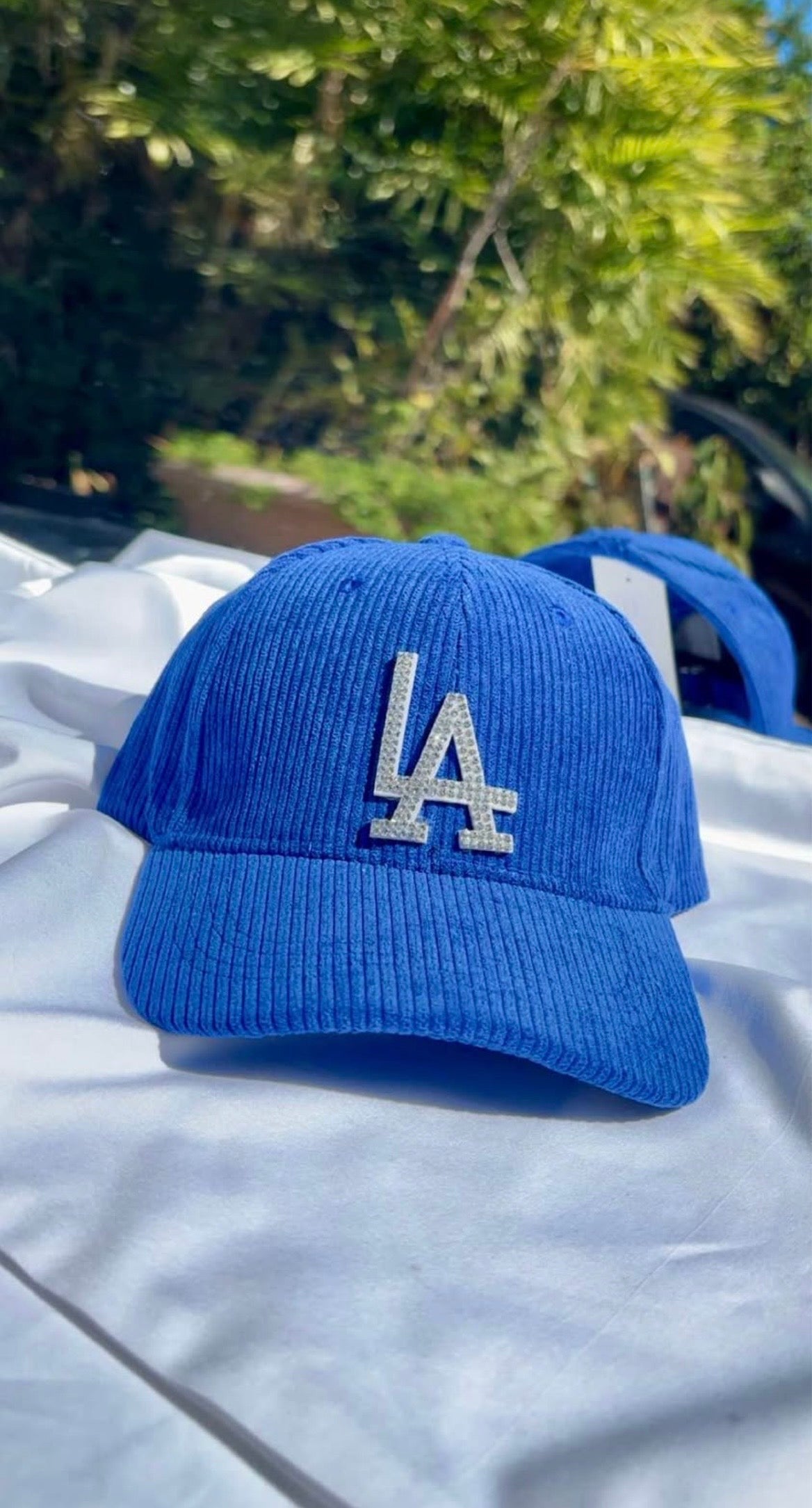 Corduroy baseball hat
