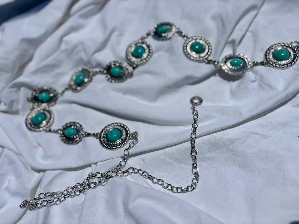Concho chain belt