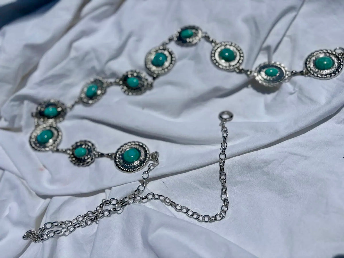 Concho chain belt